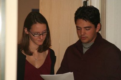 Luke Johanson and his buddy Sarah offer a song.