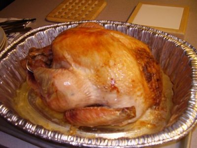 The turkey comes out... it's READY!