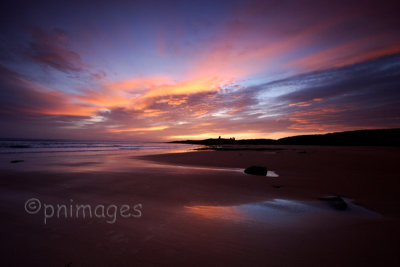 Sunrise at Embleton Bay, Northumberland.