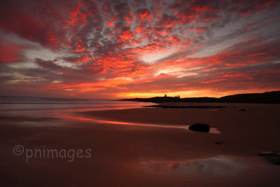 Sunrise at Embleton Bay,  Northumberland.