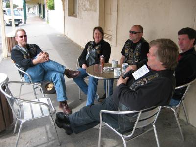 MONARO CHAPTER MEMBERS RELAXING AT A RALLY SOMEWHERE,2003