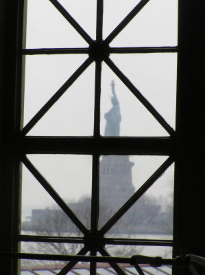 Statue of Liberty, viewed from Ellis Island