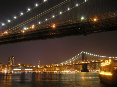 Brooklyn and Manhattan Bridges