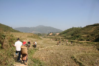 Trail between Hmong villages.