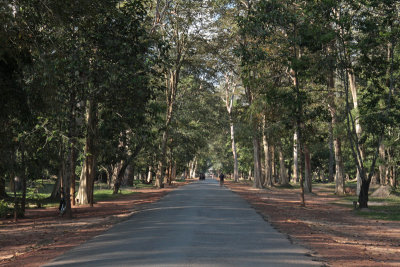 Road into Angkor Wat