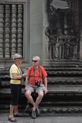 Shirley an Don at Angkor Wat