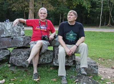 Don and Bob at Angkor Thom