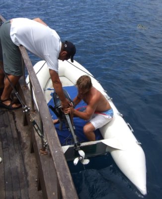 Day-trip to the Desertas - preparation for landing on the Desertas