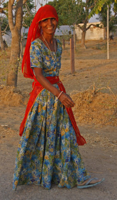 Flower Dress with Red