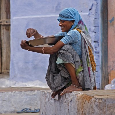 Woman with Rice