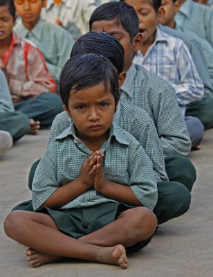 School Boys in Prayer