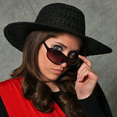 Jennifer Black Hat and Glasses