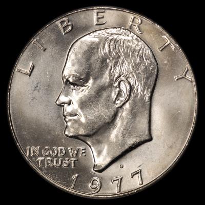 1977-DEisenhower DollarPCGS MS 66