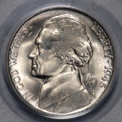 1945-P War NickelPCGS MS 66 FB
