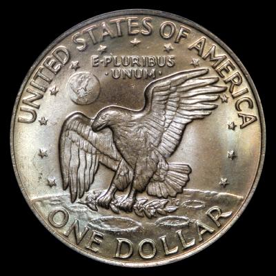 1972 Type 3Eisenhower DollarPCGS MS 65