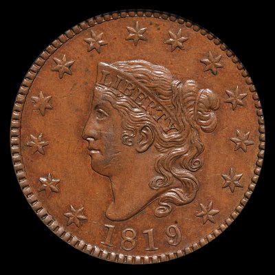 1819/8PCGS MS 61BN