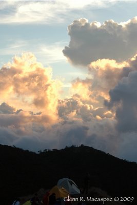 Hovering clouds