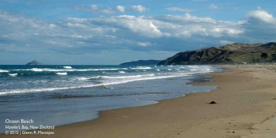 Long, wide stretch of golden sand