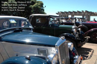 Cars on display