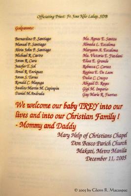 Program - back page