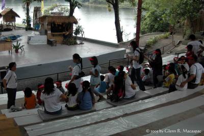 Bird show audience