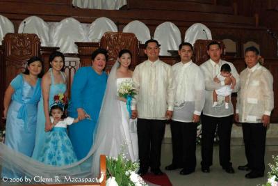 Bride's immediate family