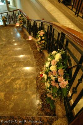 Railing and flowers