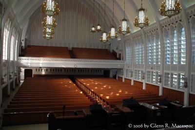 View from the choir loft