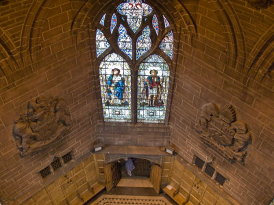 South Chapter House window from the gallery
