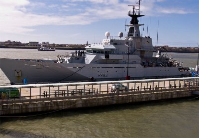 HMS Mersey  in Liverpool on 4 April 2009