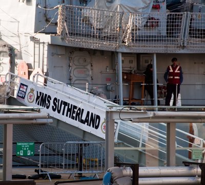 HMS Sutherland in Liverpool on 20 February 2010