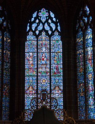 Lady Chapel East window Liverpool Cathedral 24  March 2010