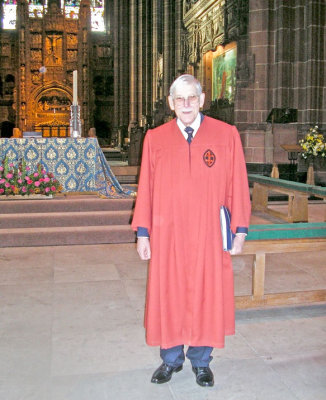 Me in the Cathedral April 2010 (Photo by Jenny)