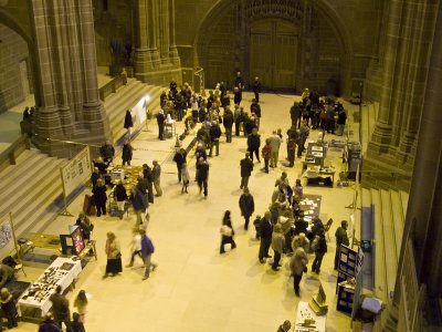 Craft stalls in the Nave.