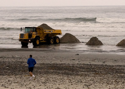 Serious Sand Castle Construction