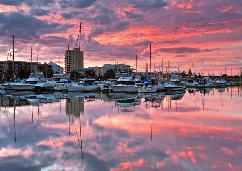 Patawalonga Marina Sunset