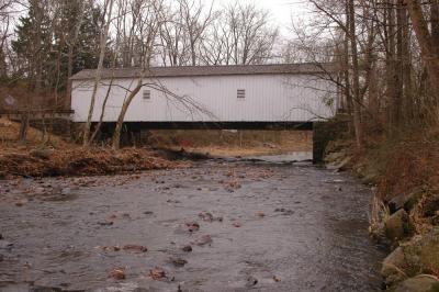 Oldest covered bridge in New Jersey.