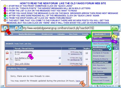 READING THE NEW FORUM LIKE THE OLD YAHOO WEB SITE