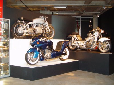 TWO GURNEY MOTORCYCLES WITH THE LOW SEATS