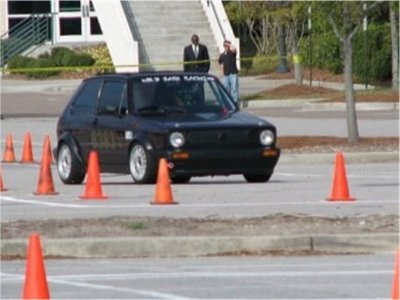 VERY LITTLE BODY ROLL AT THE SCR/SCCA NORTH CHARLESTON AUTOCROSS