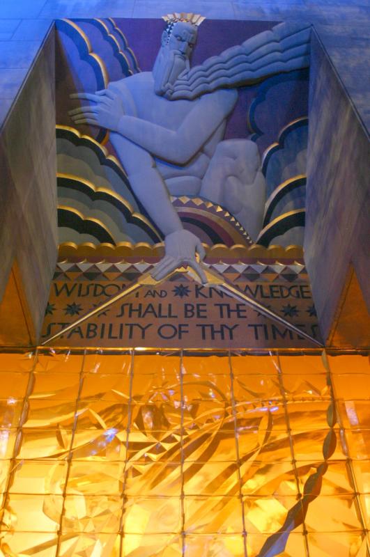 Building facade in Rockefeller Center - NYC
