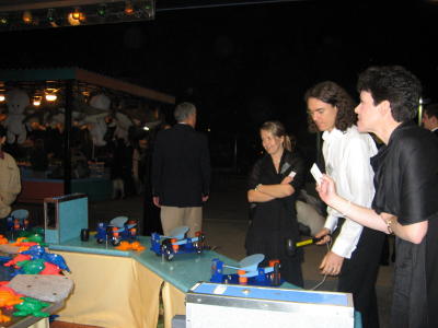 Scott prepares to play Mr. Frog at the Sea World Arcade