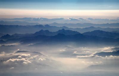 Over Tibet. What an amazing planet we live on. I do hope no one breaks it.