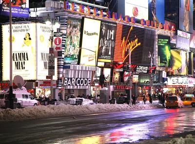 Times Square -  cold night