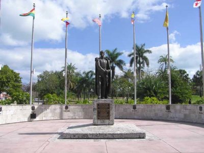Simon Bolivar Statue in Bayfront Park