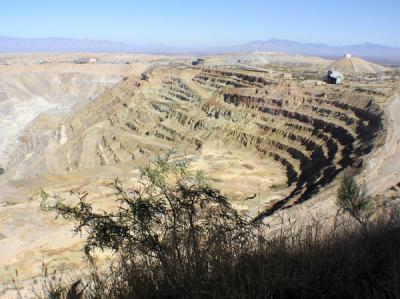 Huge open-pit copper mine