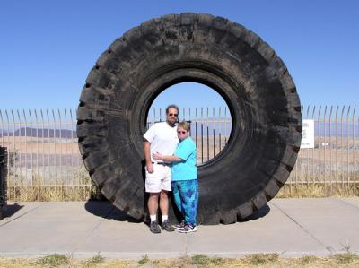 Huge tires for the trucks