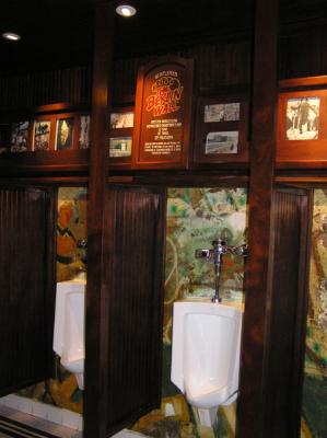 The Berlin Wall in the men's room of the Main Street Station Casino