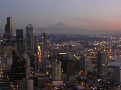 Sunset View from the Space Needle