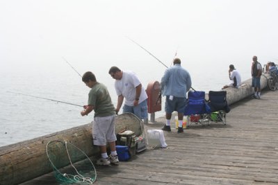 Fishing Off Stearns Wharf
